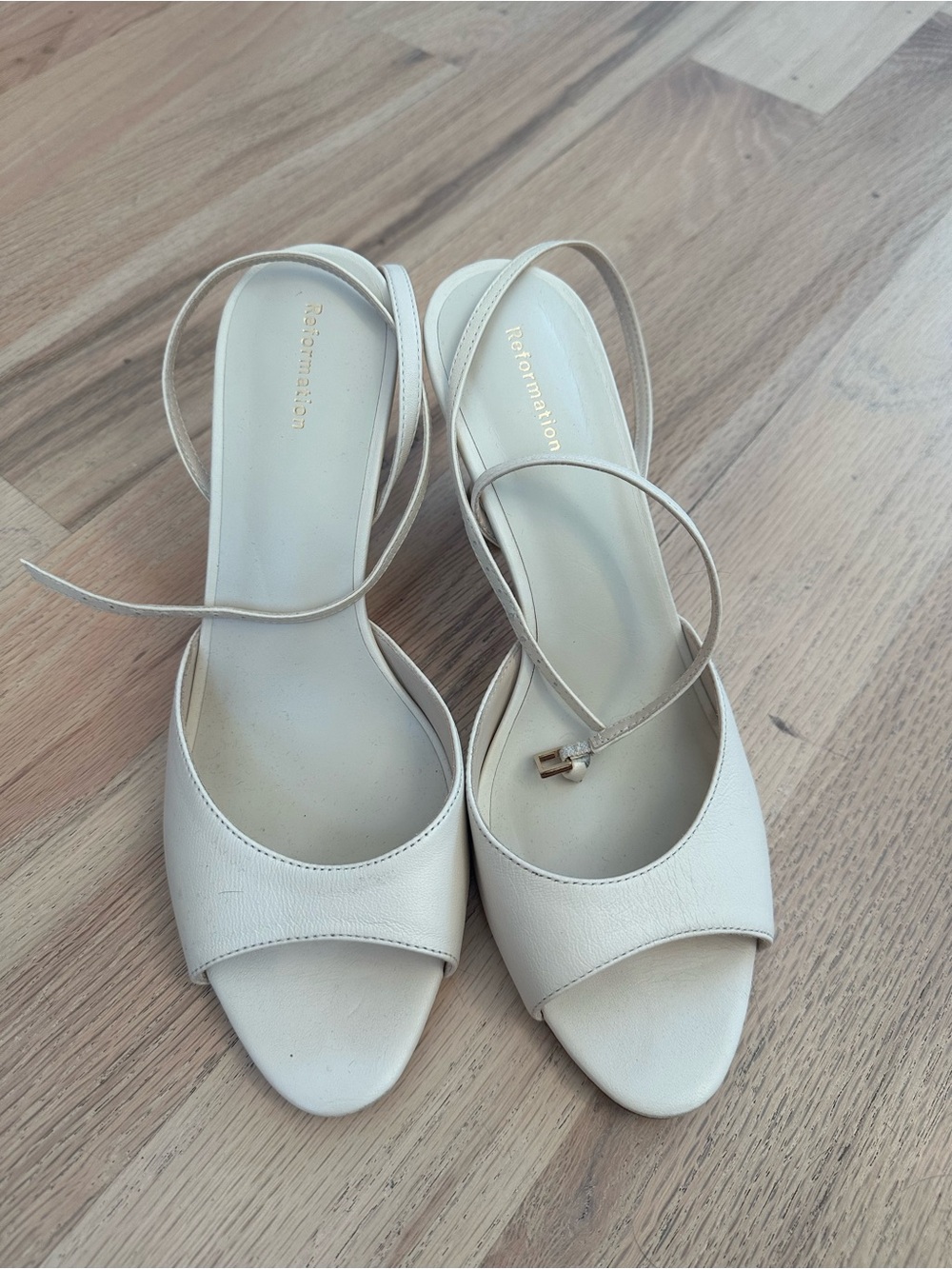 Reformation Open-Toe Heels
